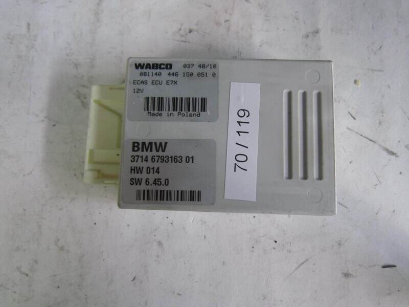 70-119 Modulo di Controllo Wabco 3714 6793163 01 3714679316301 HW 014 HW014 SW 6.45.0 ECAS ECU E7X BMW SERIE X X 5 X 6