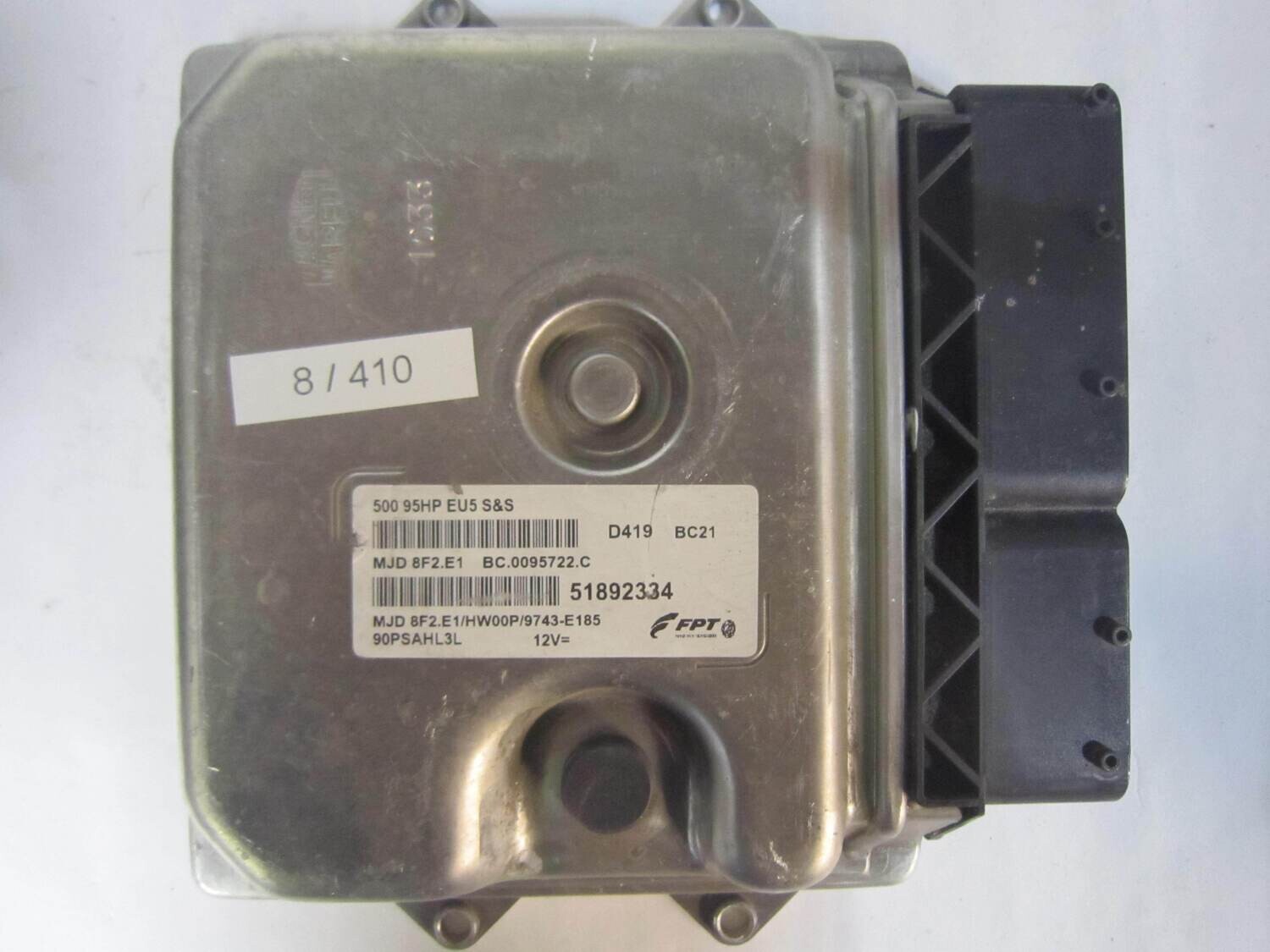 8-410 Centralina Motore Magneti Marelli 51892334 MJD 8F2.E1 MJD8F2E1 500 95HP EU5 HW00P/9743-E185 ALFA ROMEO / FIAT / LANCIA Diesel 500 1.3