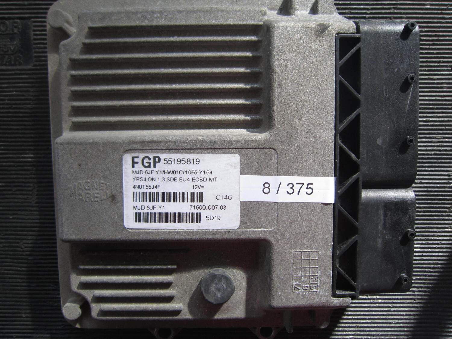 8-375 Centralina Motore Magneti Marelli 55195819 71600.007.03 7160000703 MJD 6JF HW01C/1065-Y154 ALFA ROMEO / FIAT / LANCIA Diesel YPSILON 1.3