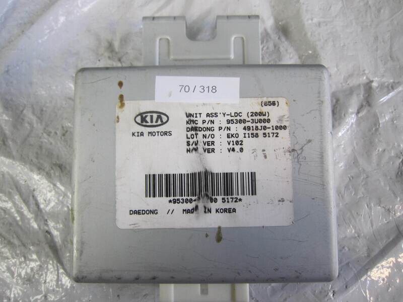 70-318 Modulo di Controllo Kia 95300-3U000 953003U000 4918J0-1000 4918J01000 SW V102 HW V4.0 VARIE