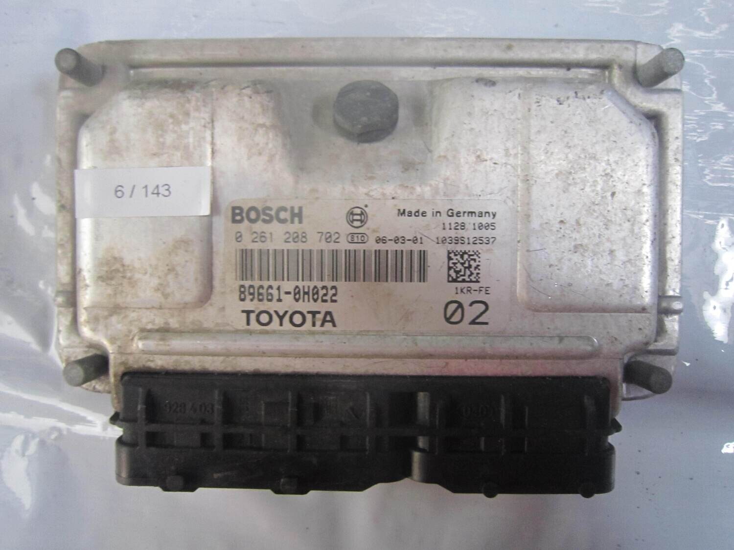 6-143 Centralina Motore Bosch 0 261 208 702 0261208702 89661-0H022 1039S12537   TOYOTA BENZINA AYGO