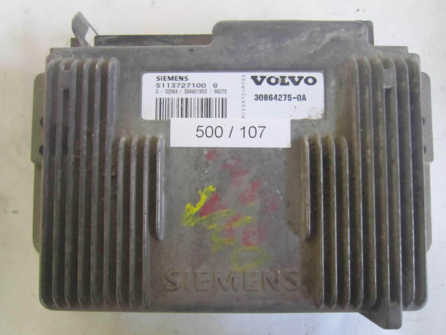 500-107 Centralina Motore Siemens S113727100G S113727100 G 30864275-0A 308642750A       VOLVO  S40 V40