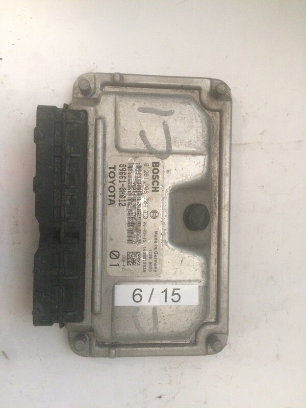 6-15 Centralina Motore Bosch 0261208704 0 261 208 704 89661 0H012 896610H012 1039S12538      TOYOTA  YARIS AYGO  1.0