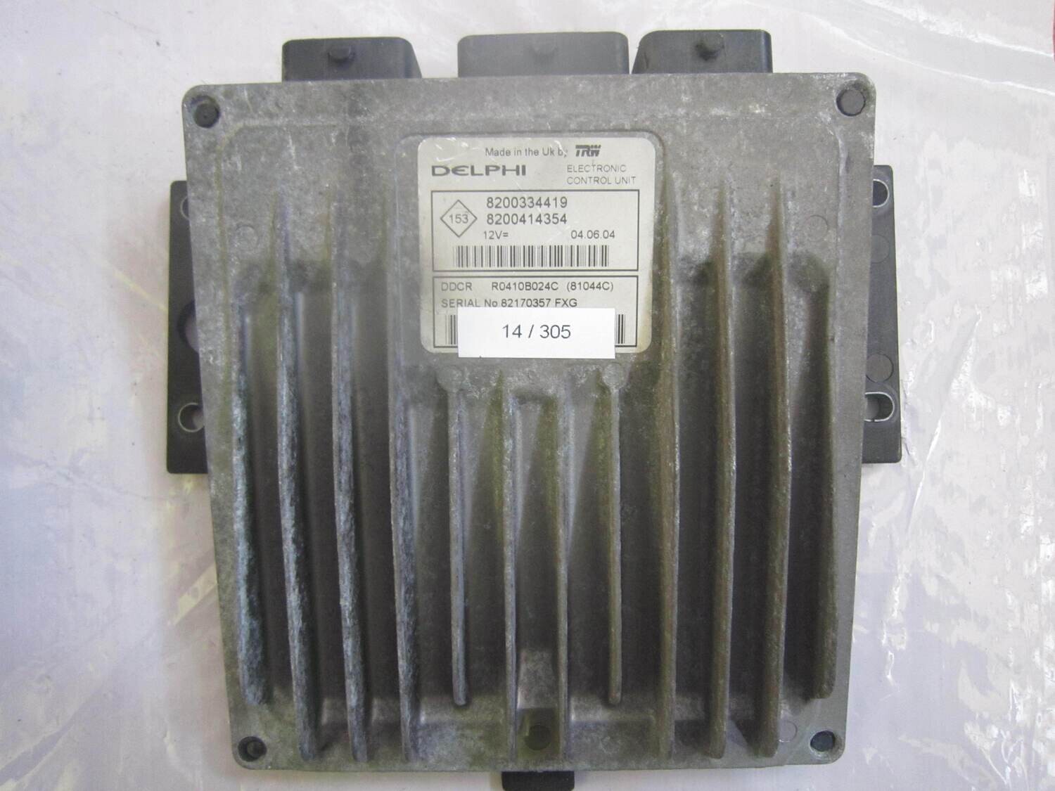 14-305 Centralina Motore Delphi R0410B024C 8200334419 8200414354 81044C RENAULT Diesel MEGANE SCENIC 1.5