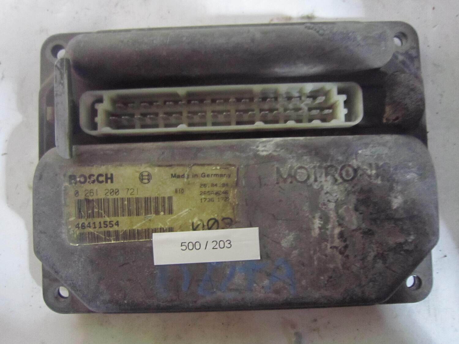 500-203 Centralina Motore Bosch 0261200721 0 261 200 721 46411554  26SA2246      ALFA ROMEO / FIAT / LANCIA  VARIE