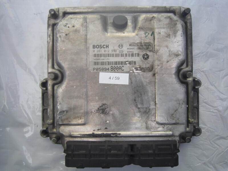 4-59 Centralina Motore Bosch 0 281 012 999 0281012999 P05094800AC 1039S15077 HB5ABO CHRYSLER Diesel VOYAGER 2.8
