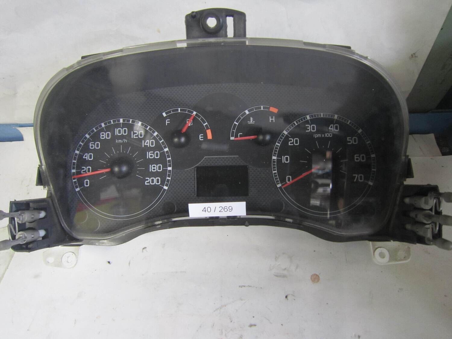 40-269 Quadro Strumenti / Contachilometri Alfa Romeo / Fiat / Lancia 5550004601 51711239 90271  BENZINA  PANDA