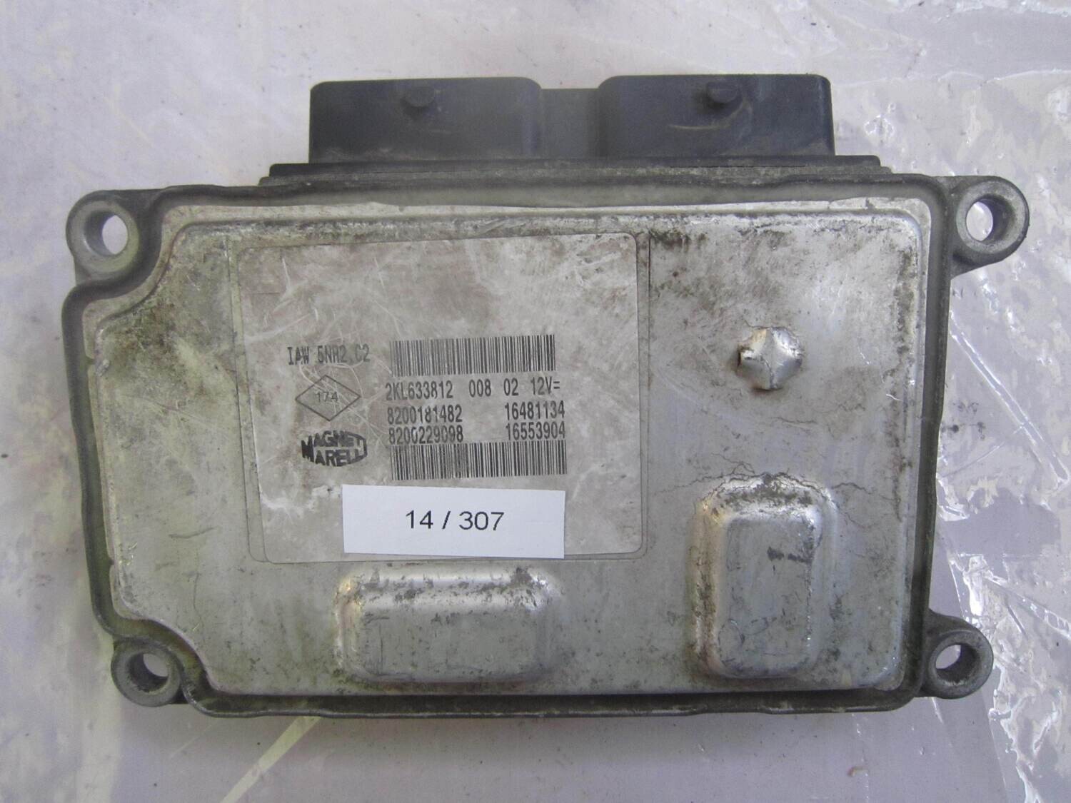 14-307 Centralina Motore Magneti Marelli 8200181482 IAW 5NR2.C5 IAW5NR2C5 8200229098   16481134   16553904 RENAULT Benzina CLIO 1.2
