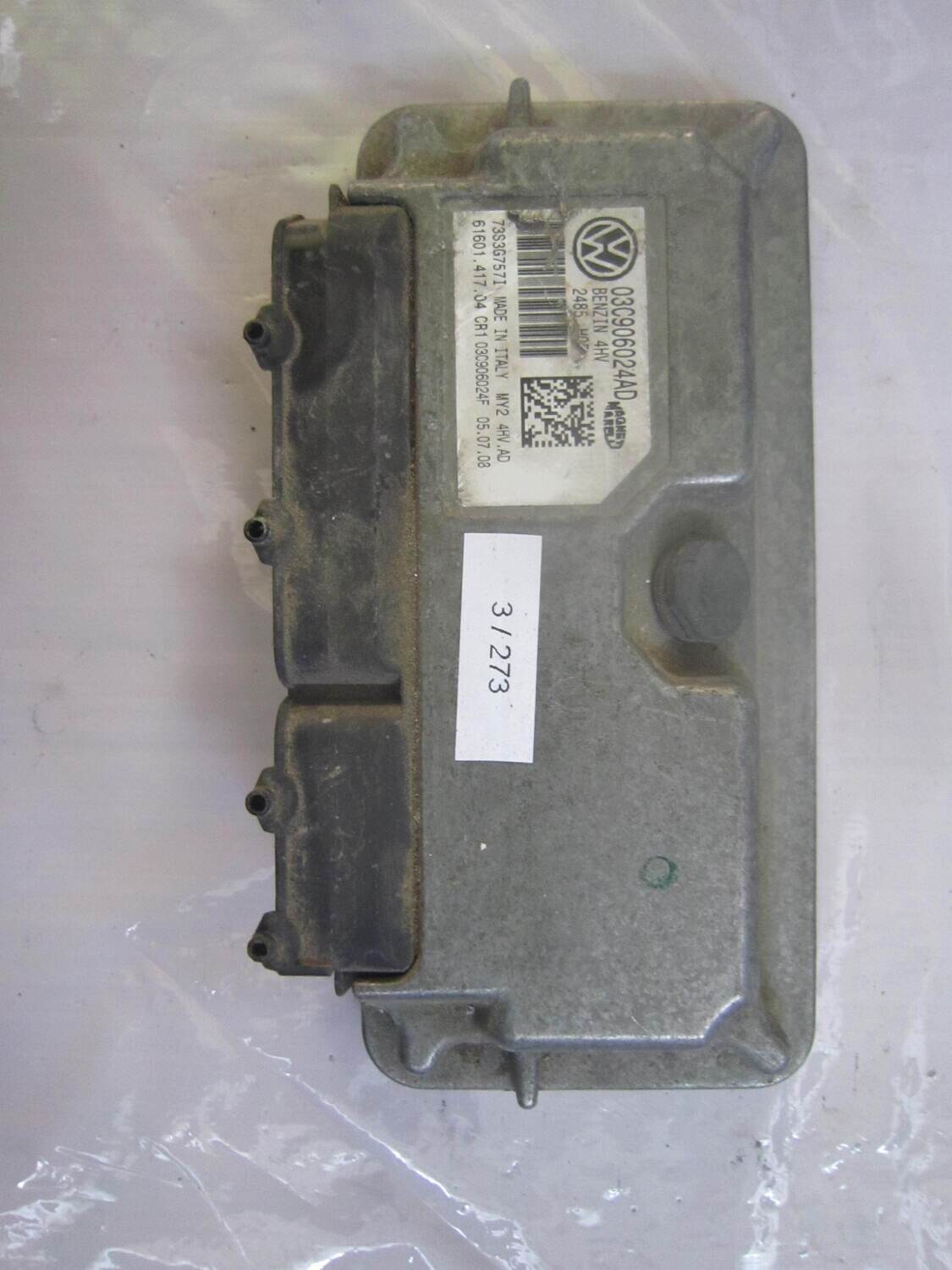 3-273 Centralina Motore Magneti Marelli 03C906024AD 73S3G757I 61601.417.04 CR1 VOLKSWAGEN Benzina POLO
