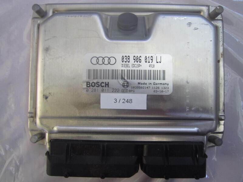 3-248 Centralina Motore Bosch 0 281 011 222 0281011222 038906019LJ 1039S05323 EDC15P AUDI Diesel A 4 1.9
