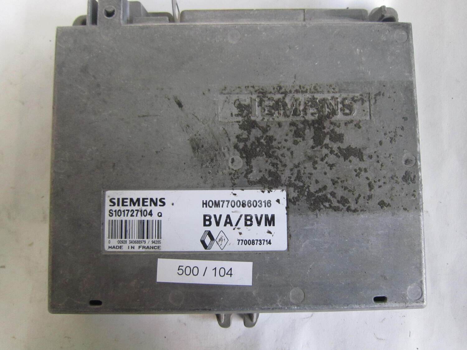 500-104 Centralina Motore Siemens S101727104Q S101727104 Q HOM7700860316  7700873714      RENAULT  LAGUNA 2.0