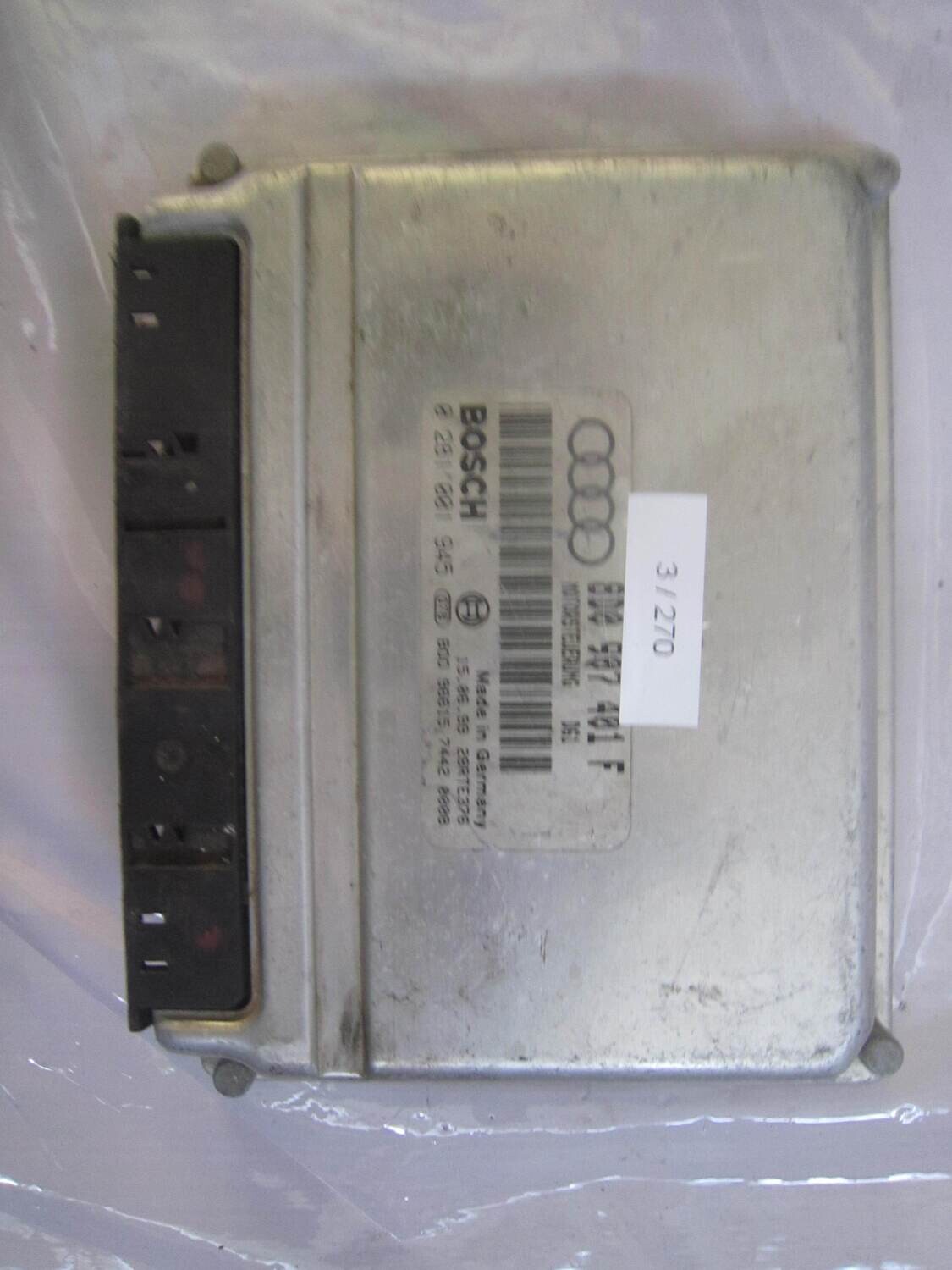 3-270 Centralina Motore Bosch 0 281 001 945 0281001945 8D0 907 401 F 8D0907401F 28RTE376 AUDI Diesel A 4