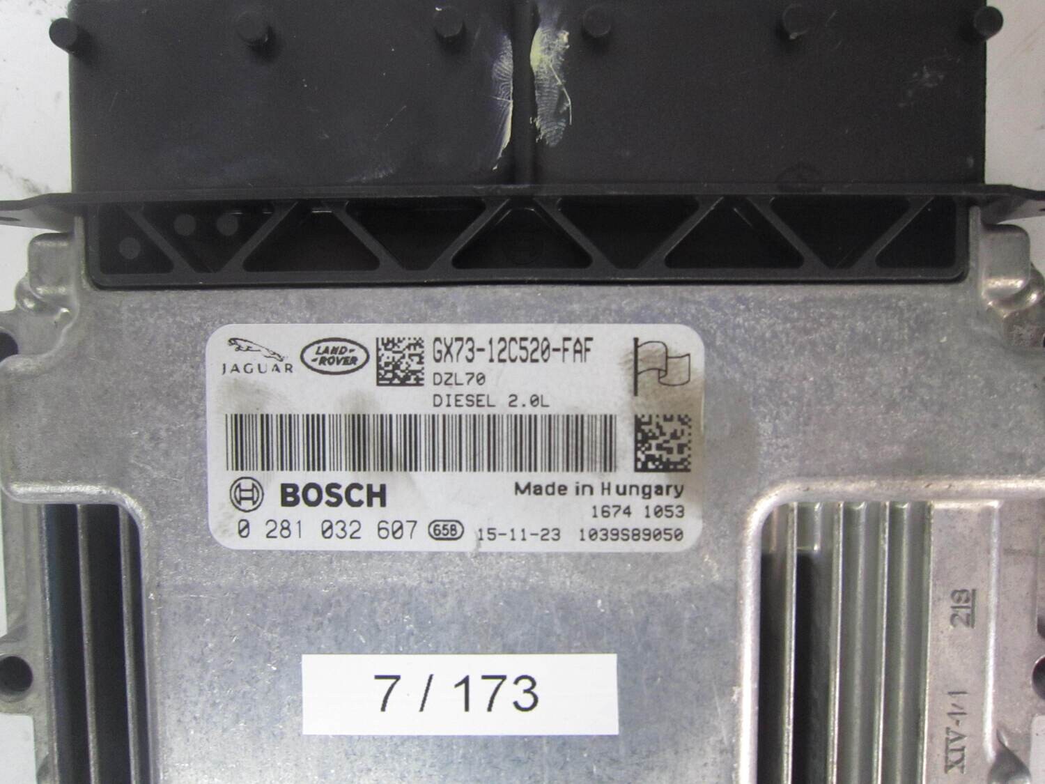 7-173 centralina motore bosch 0 281 032 607 gx73-12c520-faf 1039s89050 dzl70  land rover evoque