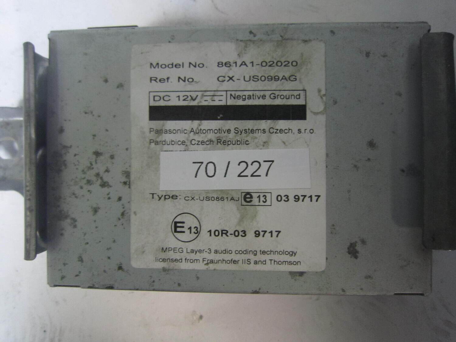 70-227 Modulo di Controllo Panasonic 861A1-02020 861A102020 CX-US099AG CXUS099AG TOYOTA VARIE