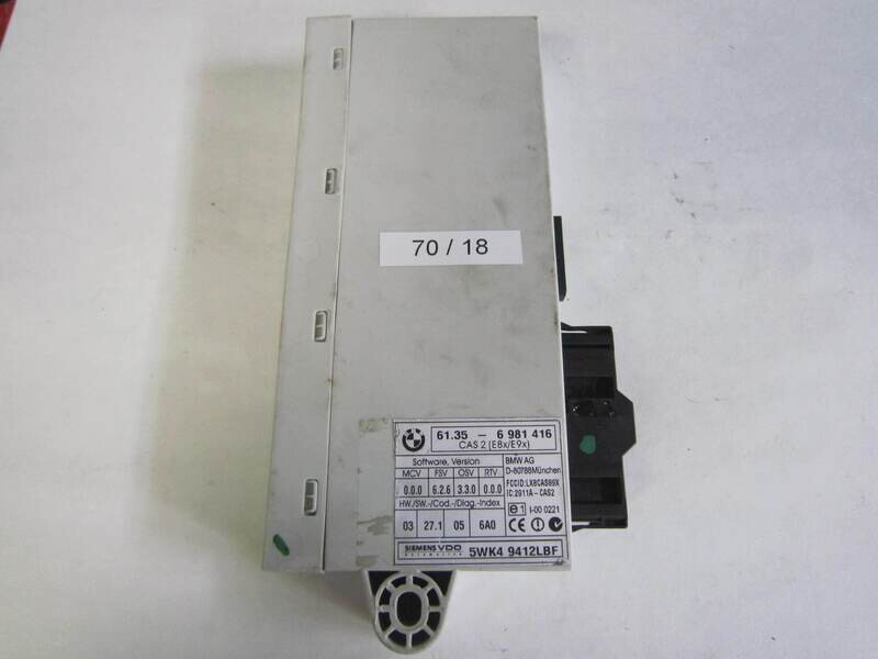 70-18 Centralina Modulo Confort Siemens 5WK4 9412LBF 5WK49412LBF 61.35-6 981 416 61356981416 CAS 2(E8X/E9X) BMW SERIE 1 SERIE 3