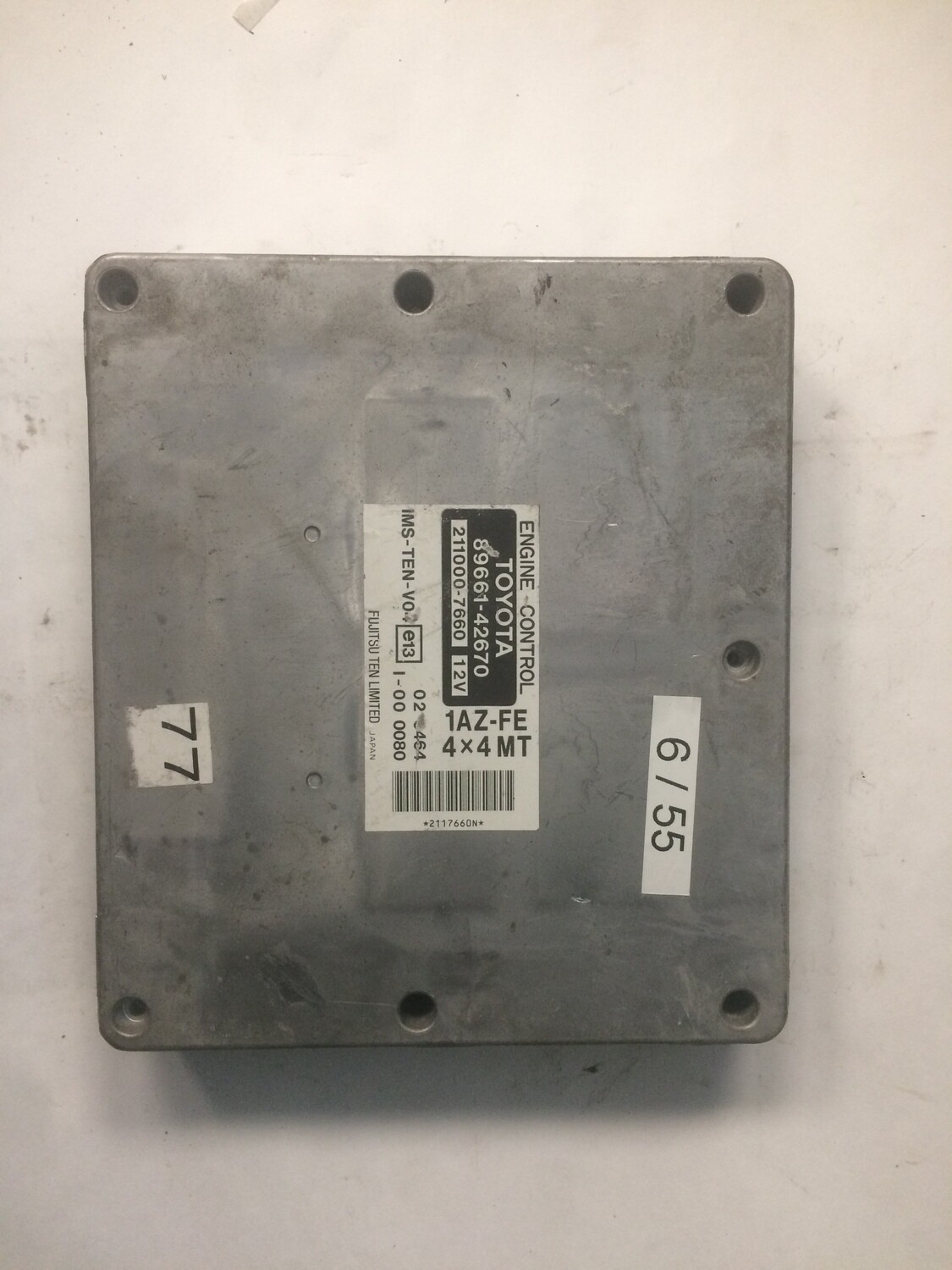 6-55 Centralina Motore Denso 8966142670 2110007660 A1AZFE TOYOTA  RAV4