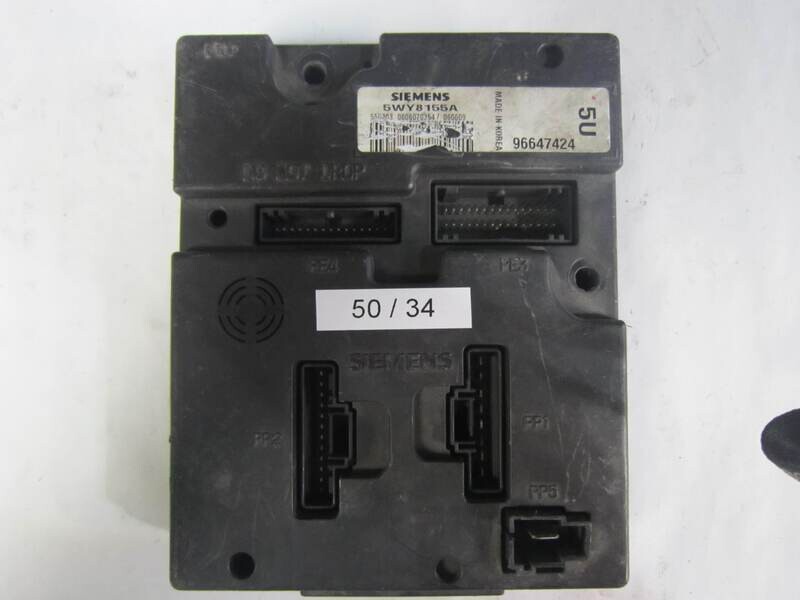 50-34 Body Computer Siemens 5WY8155A 96647424 CHEVROLET EPICA