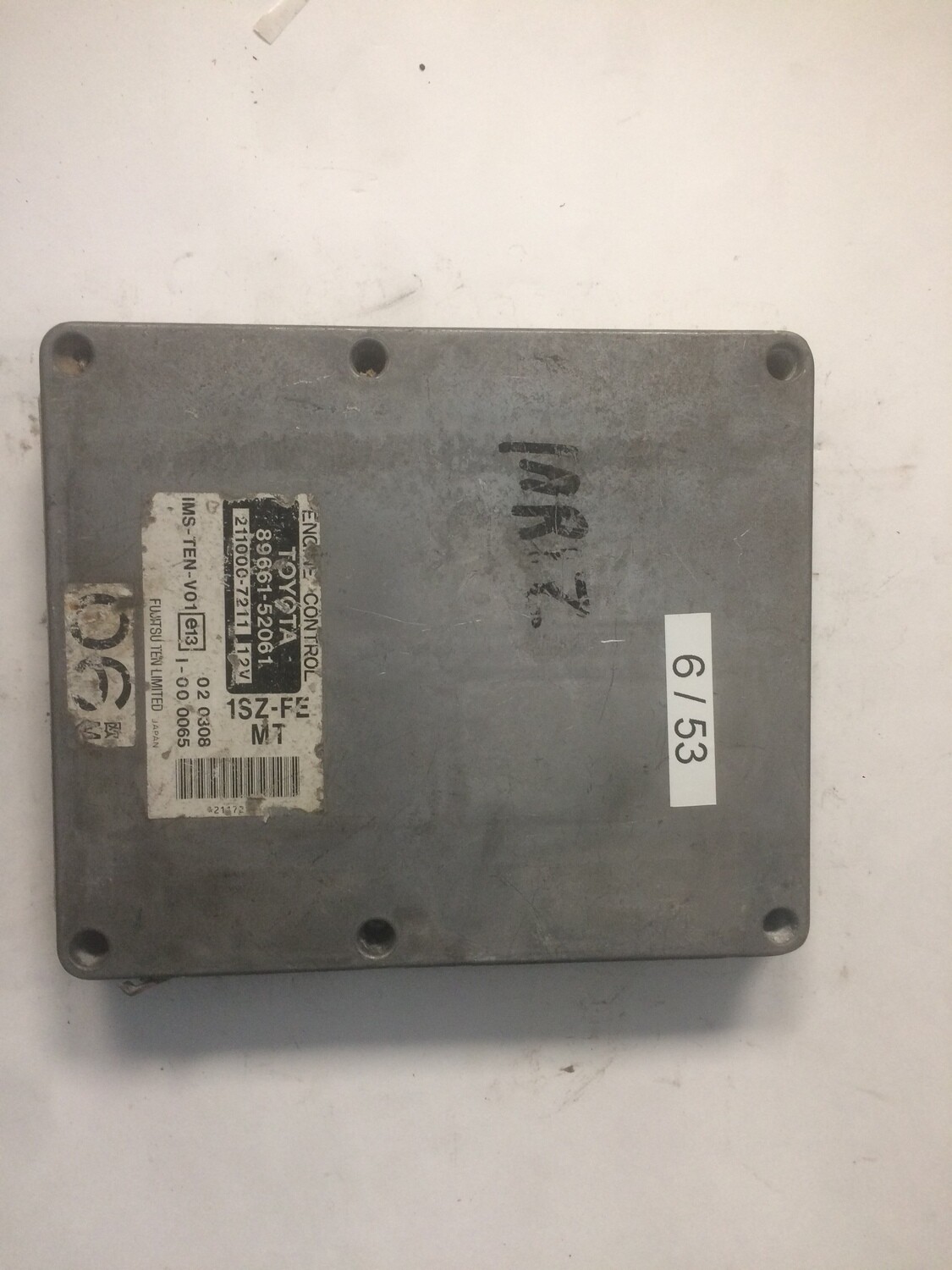 6-53 Centralina Motore Fujitsu 8966152061 2110007211 1SZFE TOYOTA  YARIS 1.0 12V VVTI