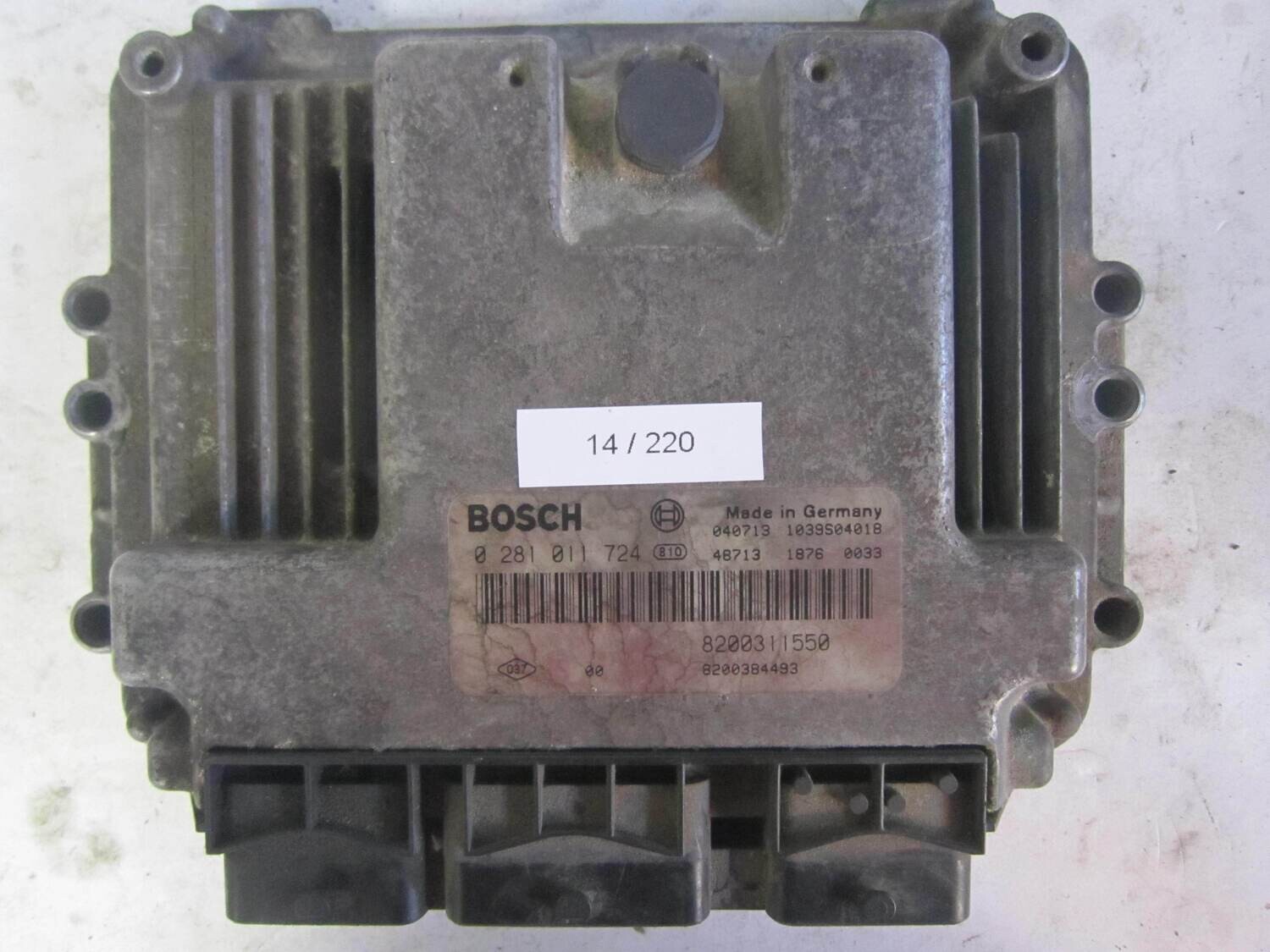 14-220 Centralina Motore Bosch 0 281 011 724 0281011724 8200311550 1039S04018 8200384493 RENAULT Diesel ESPACE 2.2