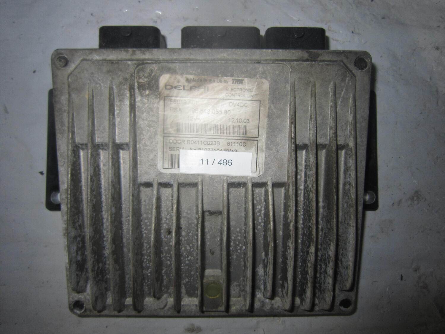 11-486 Centralina Motore Delphi R0411C023B   96 543 055 80 FEB19 A01 81110C  CITROEN / PEUGEOT Diesel C 3