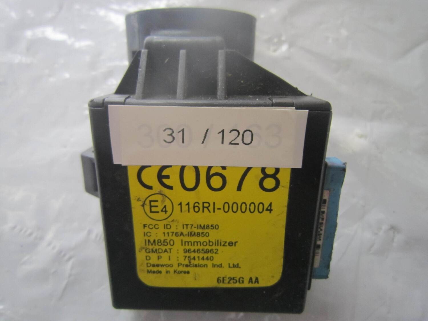 31-120 Sensore Antenna Immobilizer Daewoo 96465962 116RI-000004 116RI000004   CHEVROLET AVEO