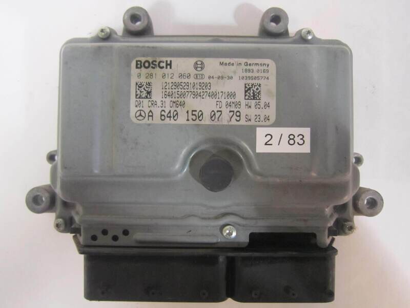 2-83 Centralina Motore Bosch 0 281 012 060 0281012060 A 640 150 07 79 A6401500779 1039S05774 CRA.31 Mercedes Diesel CLASSE A A 180 1.6