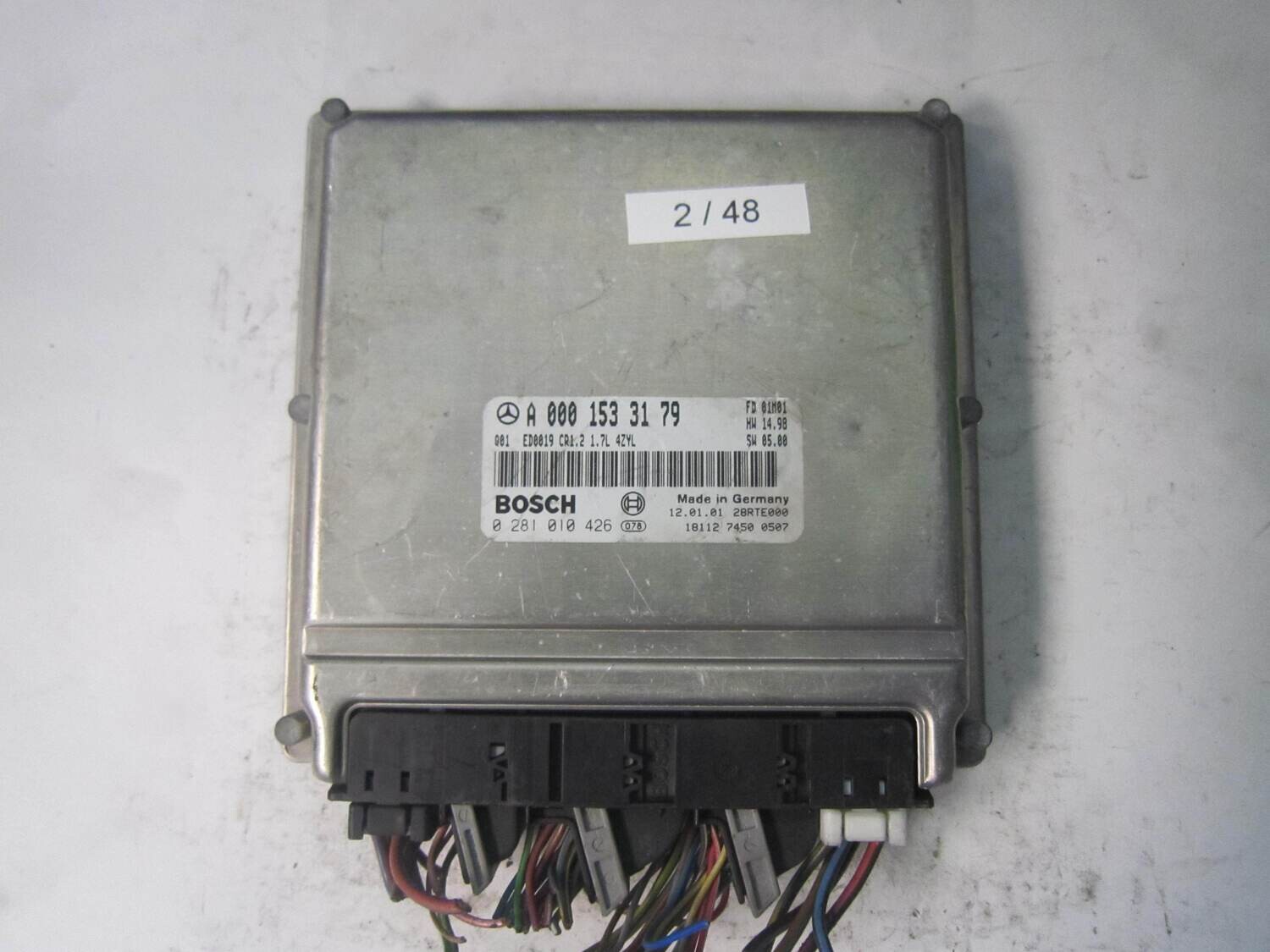 2-48 Centralina Motore Bosch 0 281 010 426 0281010426 A 000 153 31 79 A0001533179 28RTE000 CR1.2 Mercedes Diesel CLASSE A 1.7