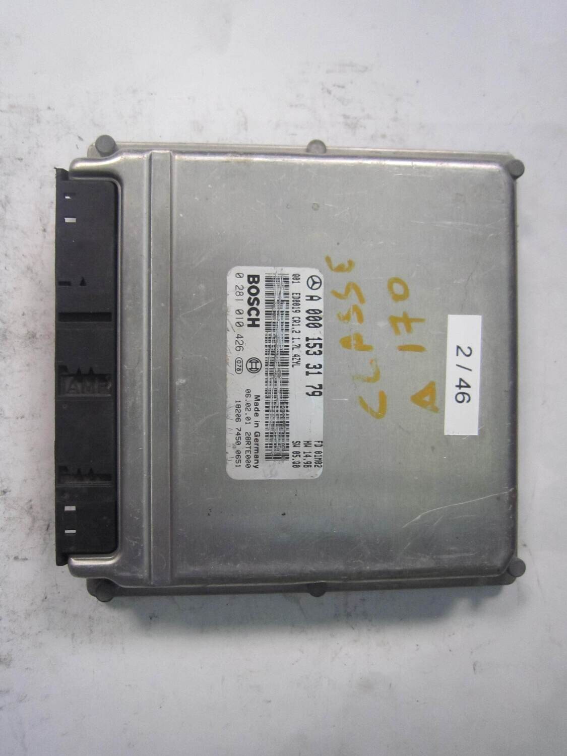 2-46 Centralina Motore Bosch 0 281 010 426 0281010426 A 000 153 31 79 A0001533179 28RTE000 CR1.2 Mercedes Diesel CLASSE A 1.7