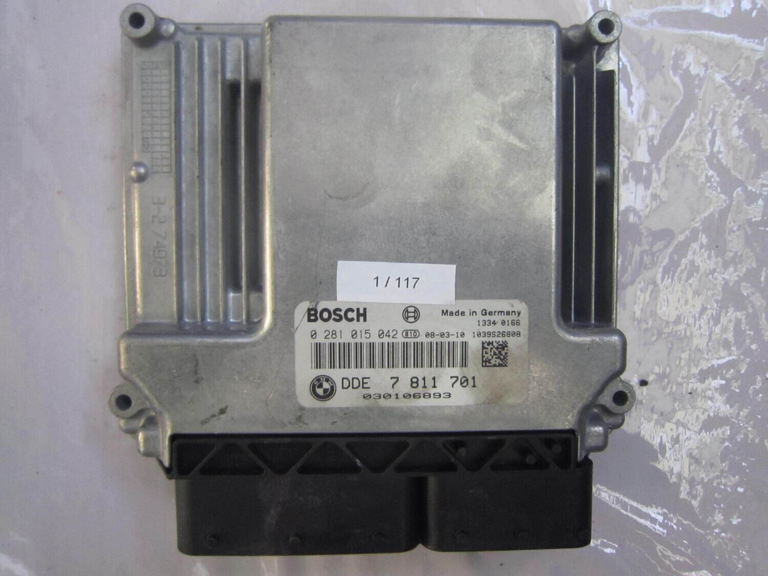 1-117 Centralina Motore Bosch 0 281 015 042 0281015042 7811701 1039S26808 DDE 7 811 701 BMW Diesel SERIE 1 2.0