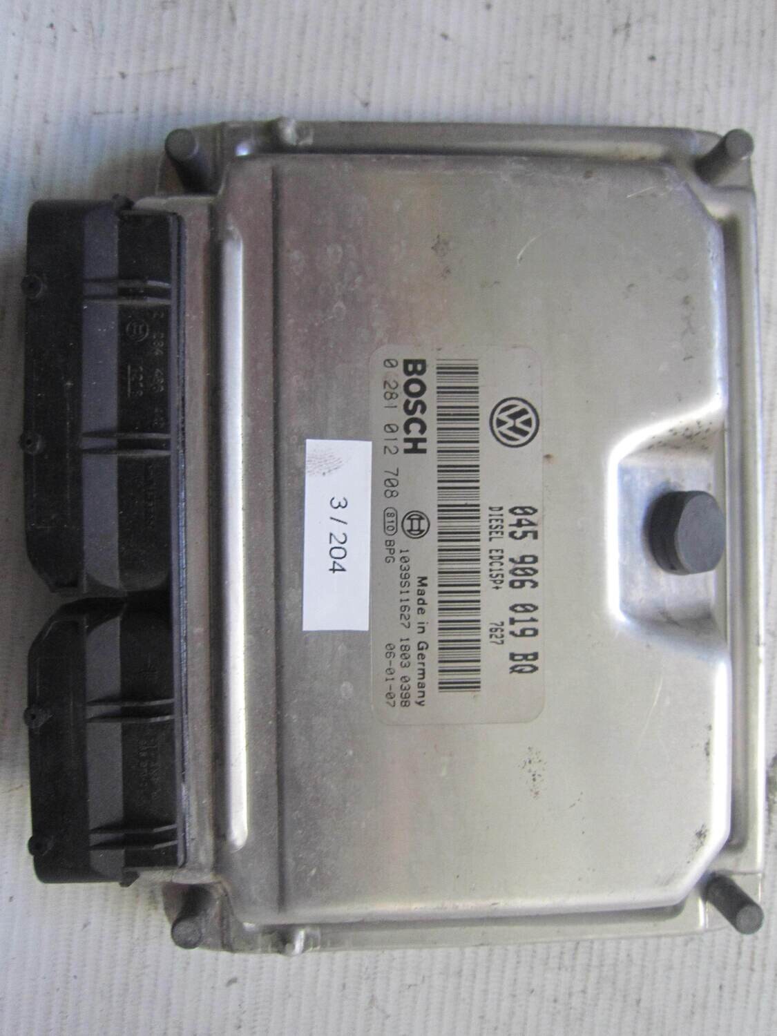 3-204 Centralina Motore Bosch 0 281 012 708 0281012708 045 906 019 BQ 045906019BQ 1039S11627 EDC15P SEAT Diesel IBIZA