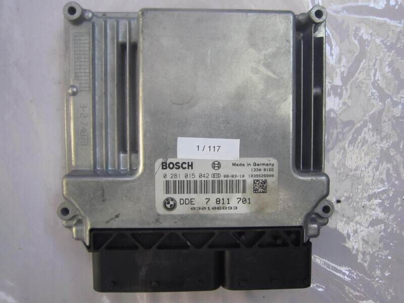 1-117 Centralina Motore Bosch 0 281 015 042 0281015042 7811701 1039S26808 DDE 7 811 701 BMW Diesel SERIE 1 2.0