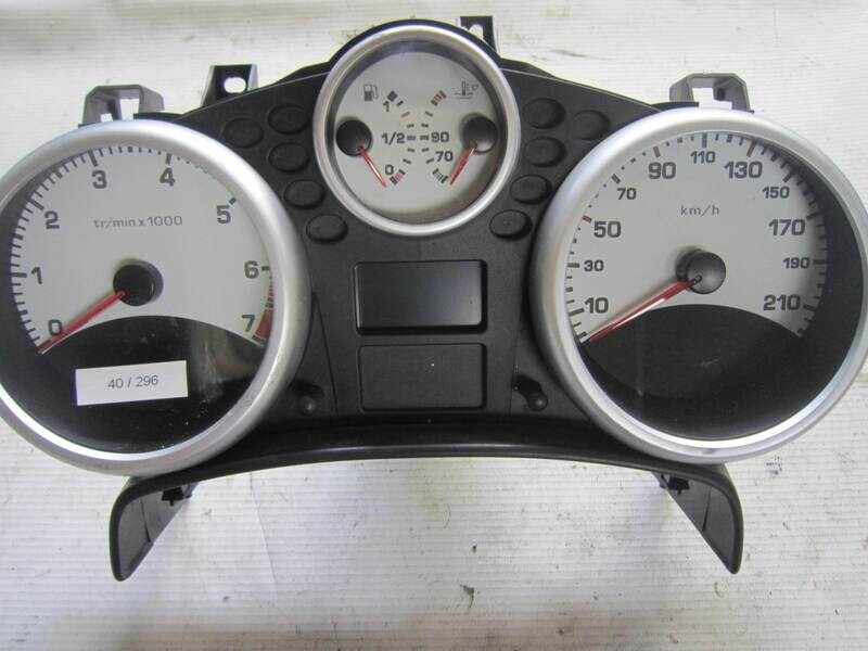 40-296 Quadro Strumenti / Contachilometri Citroen / Peugeot A2C53337652 96 661 323 80 - 00 966613238000 Benzina 207