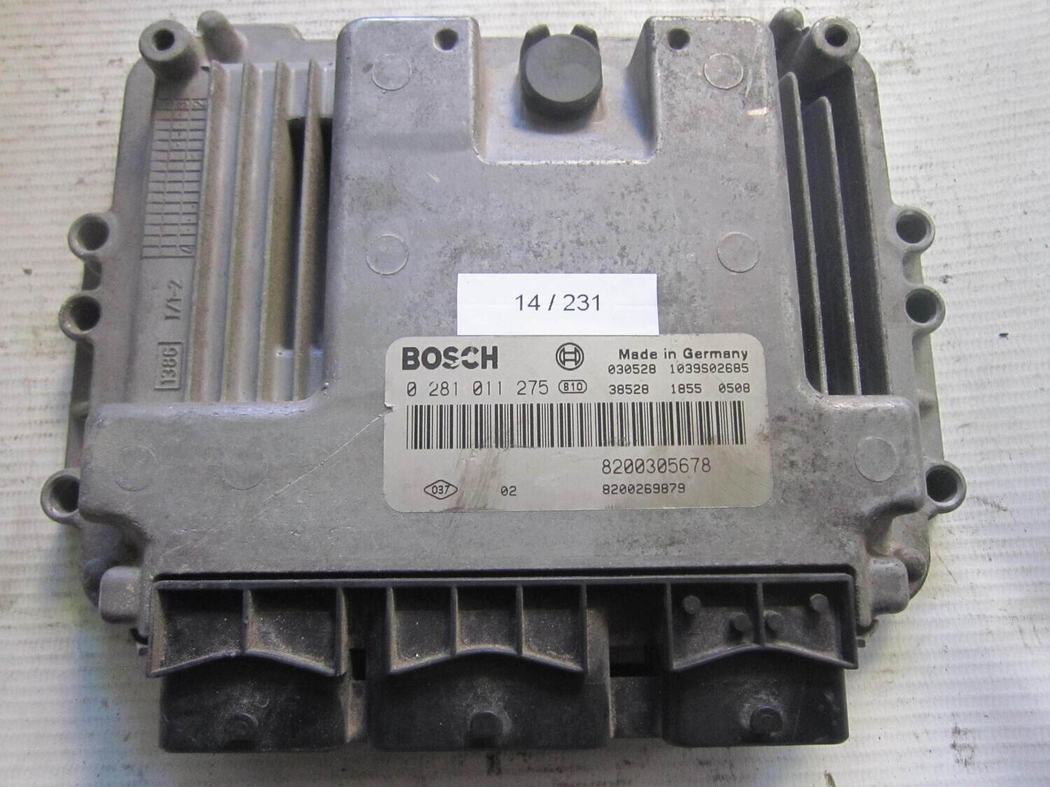 14-231 Centralina Motore Bosch 0 281 011 275 0281011275 8200305678 1039S02685 8200269879 RENAULT Diesel MEGANE SCENIC 1.9