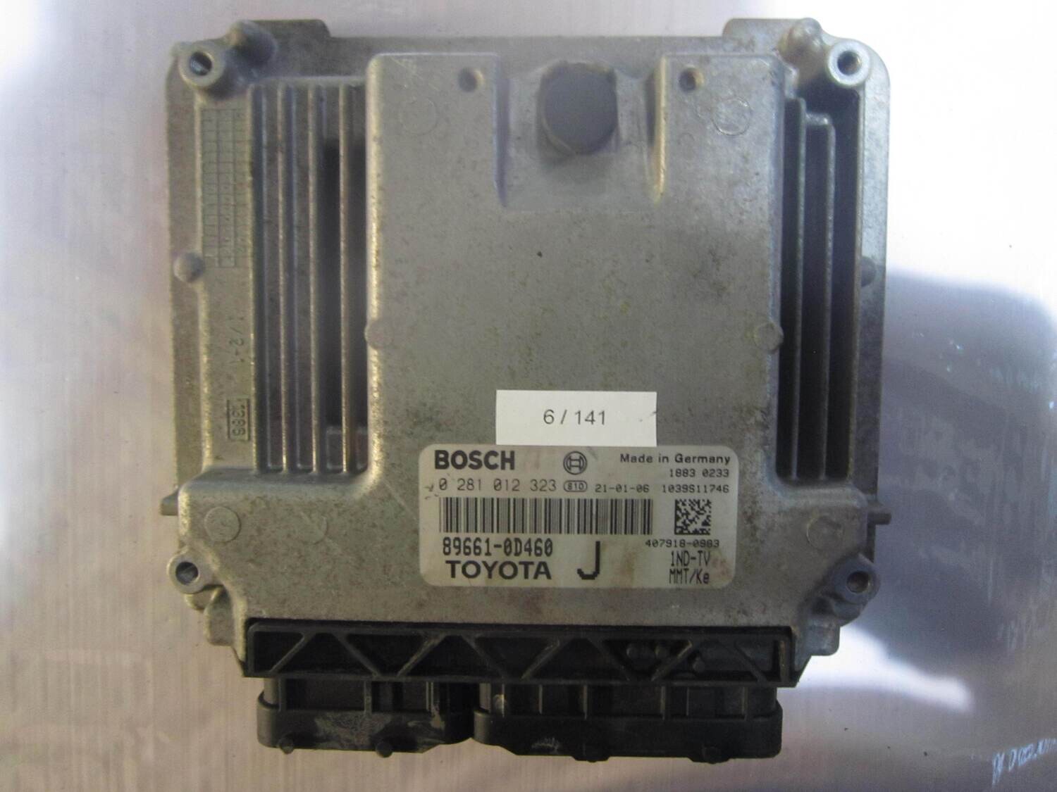 6-141 Centralina Motore Bosch 0 281 012 323 0281012323 896610-D460 1039S11746   TOYOTA DIESEL YARIS