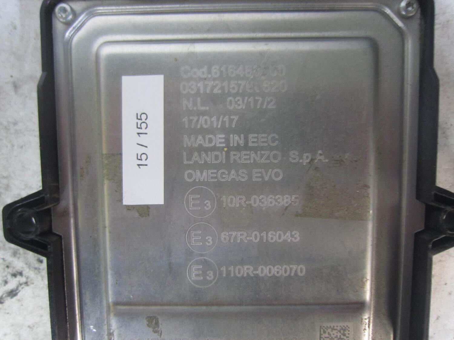 15-155 Centralina GPL Landi Renzo 616483000 OMEGAS EVO GENERICA Benzina/GPL