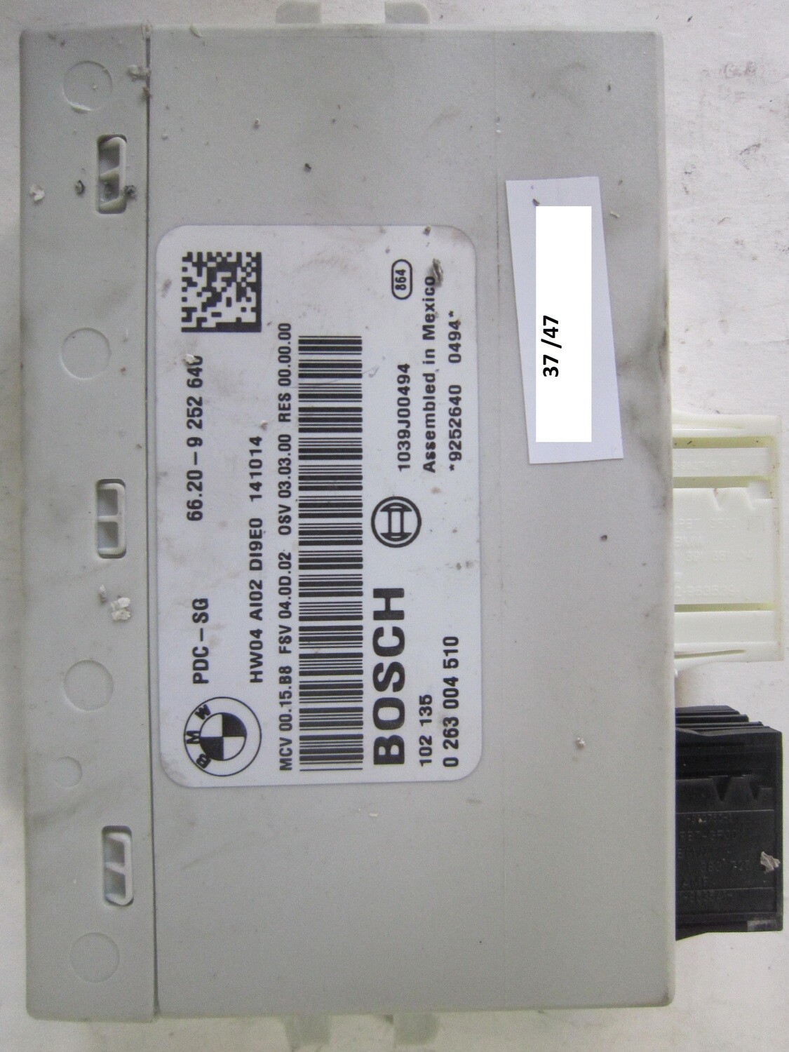 37-47 Centralina sensori parcheggio Bosch 0 263 004 510 0263004510 PDC-SG  66.20-9252640 MINI Generica VARIE
