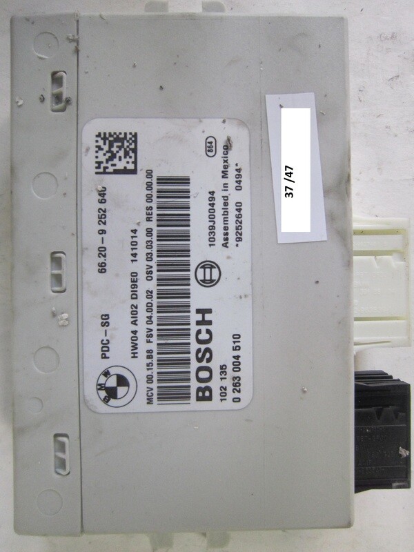 37-47 Centralina sensori parcheggio Bosch 0 263 004 510 0263004510 PDC-SG 66.20-9252640   MINI Generica VARIE