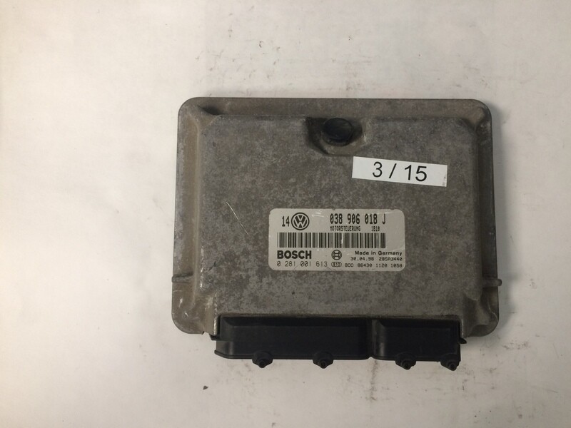 3-15 Centralina Motore Bosch 0 281 001 613 0281001613 038 906 018 J 038906018J 28SA3440 1810 VOLKSWAGEN Diesel GOLF 1.9