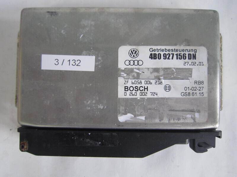 3-132 Centralina Cambio Automatico Bosch 0 260 002 724 0260002724 4B0 927 156 DN 4B0927156DN ZF 6058 006 218 GS8.61.15 AUDI A 6 2.0