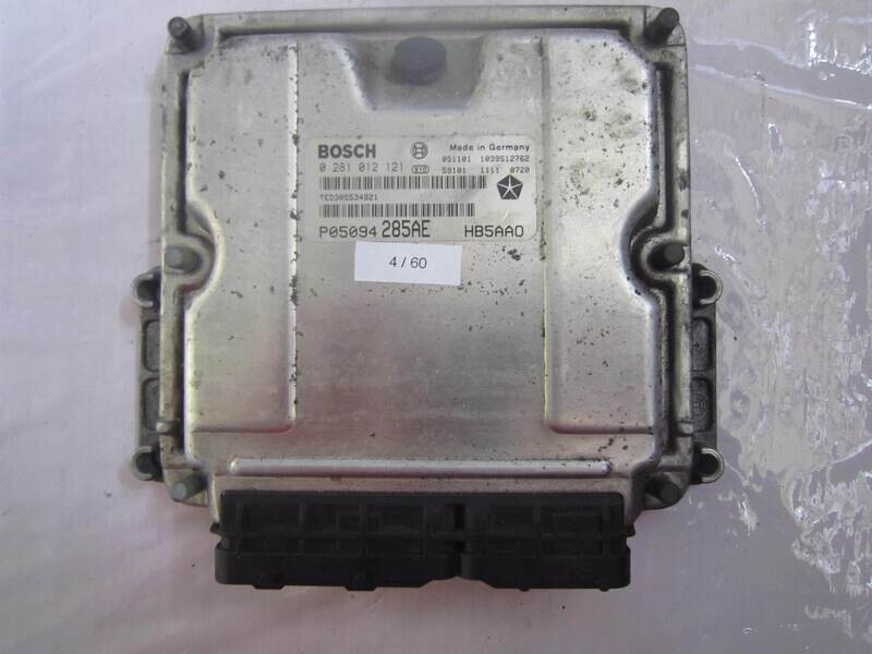 4-60 Centralina Motore Bosch 0 281 012 121 0281012121 P05094 285AE P05094285AE 1039S12762 HB5AAO CHRYSLER Diesel VOYAGER 2.8