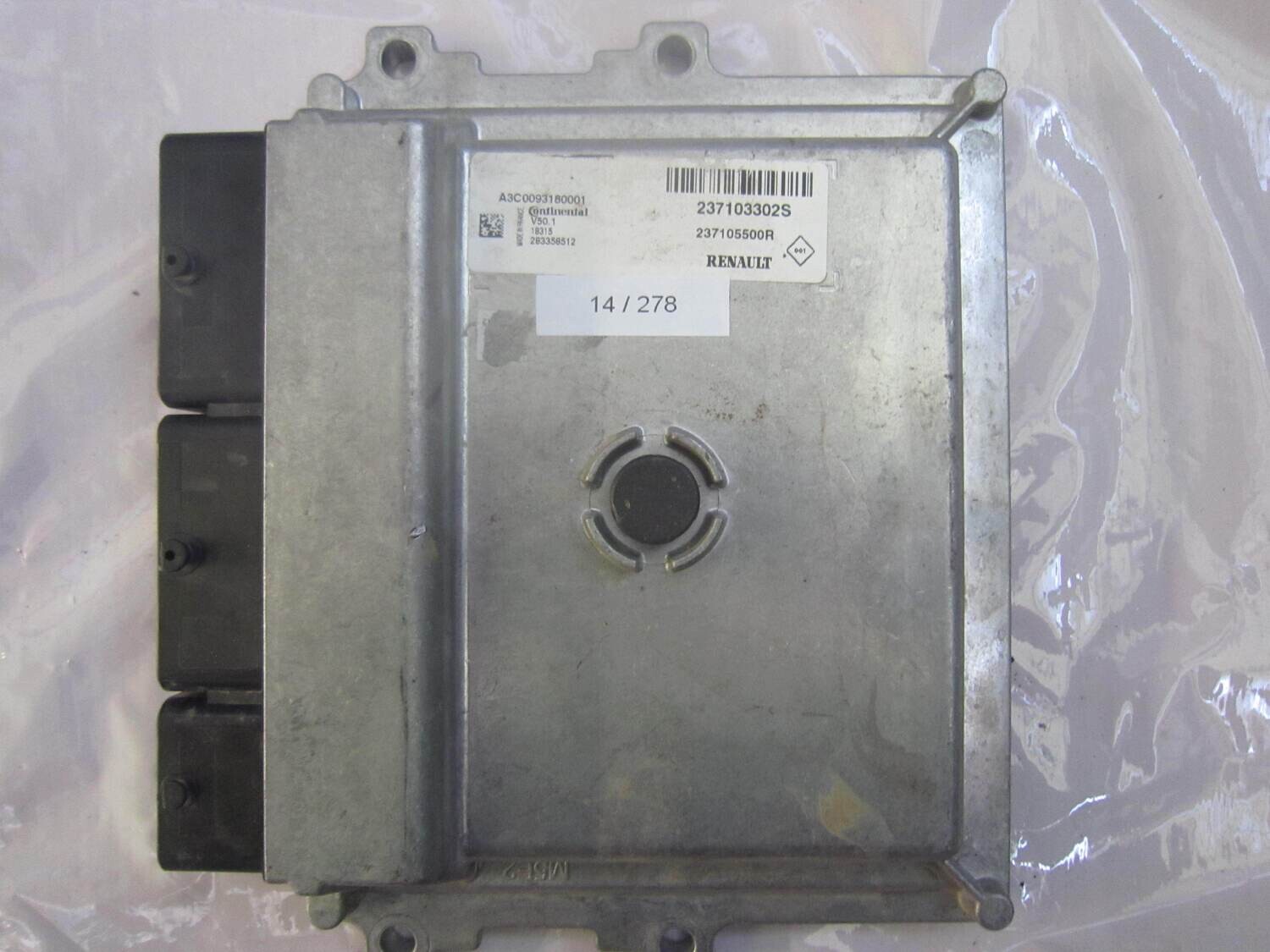 14-278 Centralina Motore Continental 237103302S 237105500R A3C0093180001 DACIA Benzina VARIE