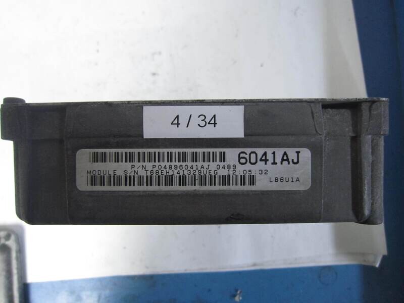 4-34 Centralina Motore Chrysler  6041AJ P04896041AJ 0489 P04896041AJ0489 LB6U1A  04745860  64490 21 6449021 CHRYSLER  SEBRING