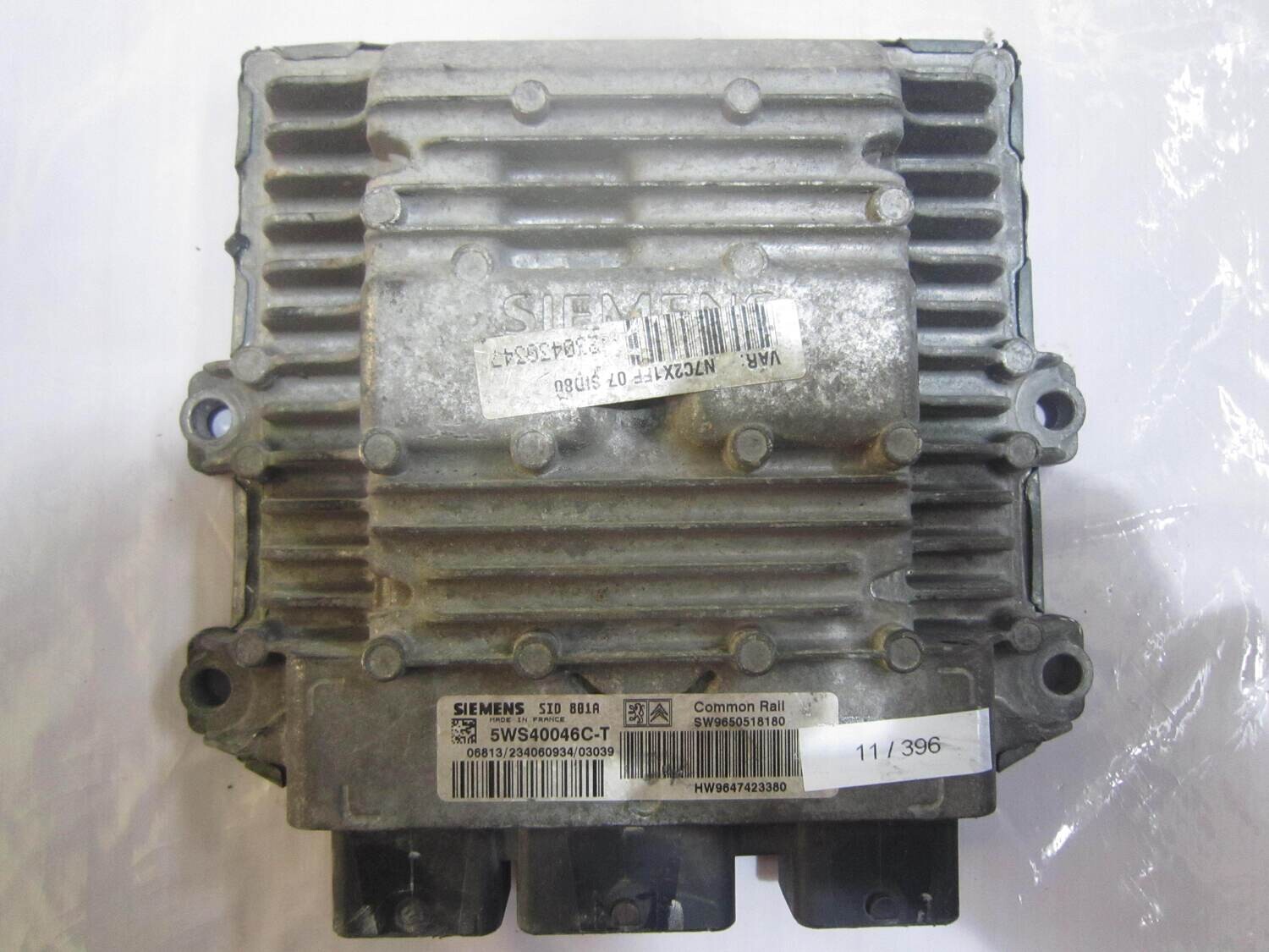 11-396 Centralina Motore Siemens 5WS40046C-T 5WS40046CT 9650518180 9647423380 SID 801A CITROEN / PEUGEOT Diesel XSARA PICASSO
