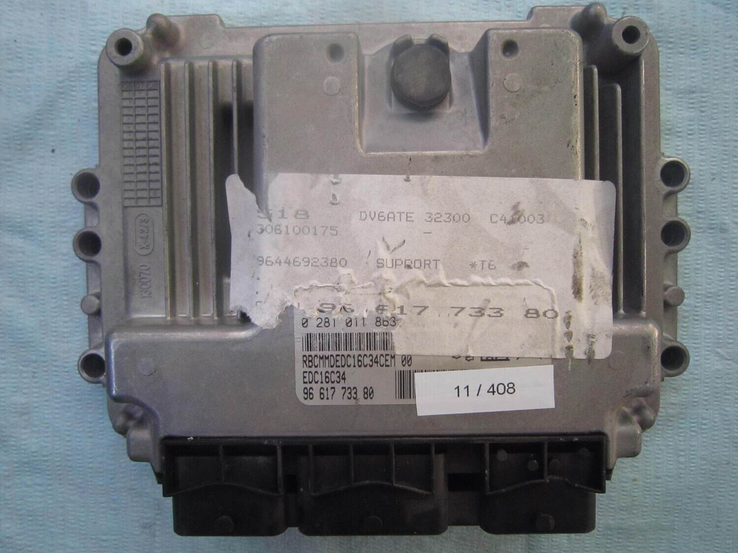 11-408 Centralina Motore Bosch 0 281 011 863 0281011863 96 617 733 80 9661773380 1039S12134 EDC16C34 CITROEN / PEUGEOT Diesel VARIE 1.6