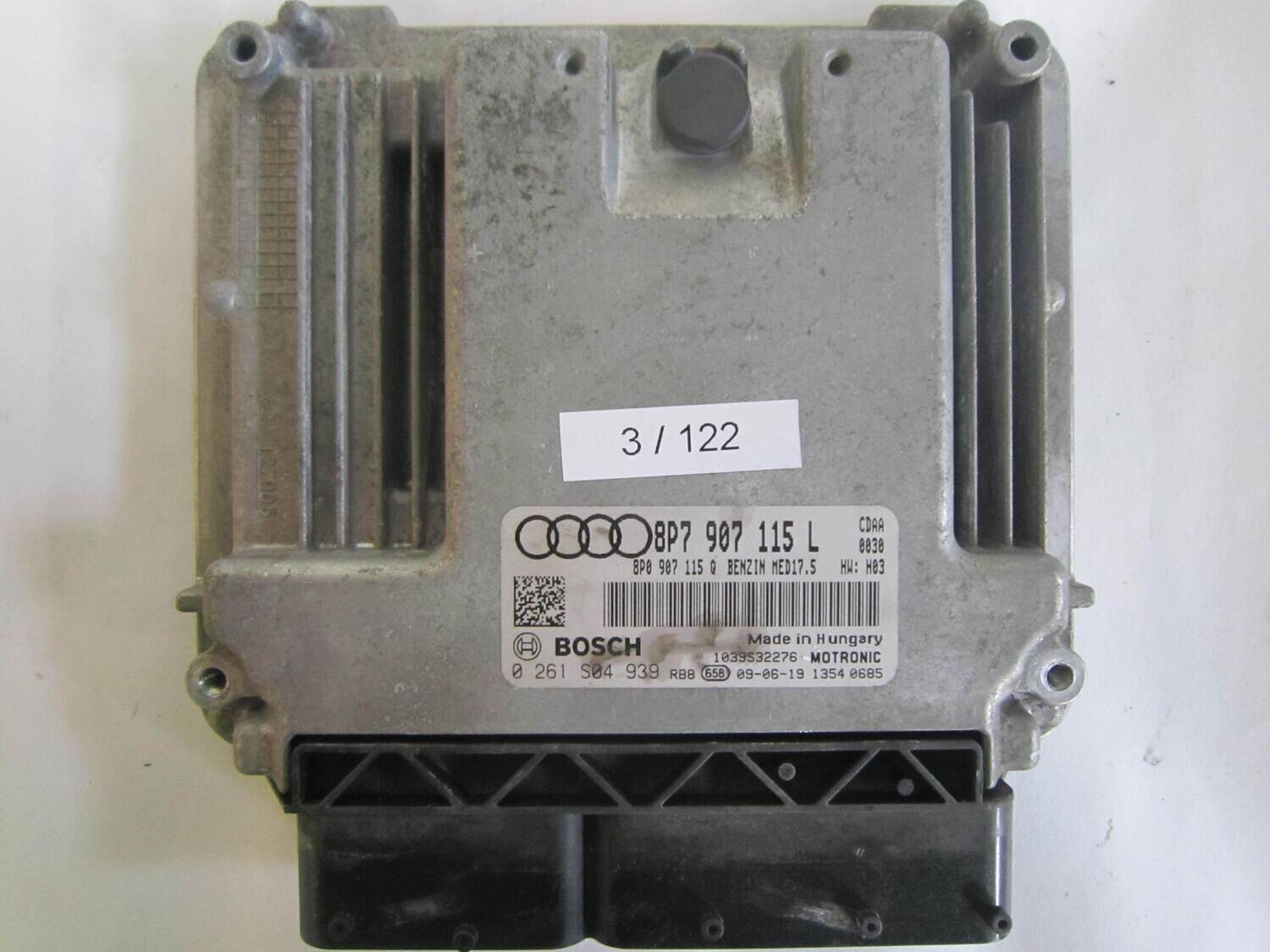 3-122 Centralina Motore Bosch 0 261 S04 939 0261S04939 8P7 907 115 L 8P7907115L 1039S32276 MED17.5 AUDI Benzina A 3 1.8