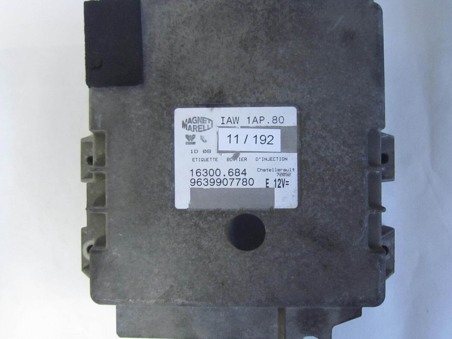 11-192 Centralina Motore Magneti Marelli IAW1AP80 IAW 1AP.80 9639907780  16300684      CITROEN / PEUGEOT  206  1.1