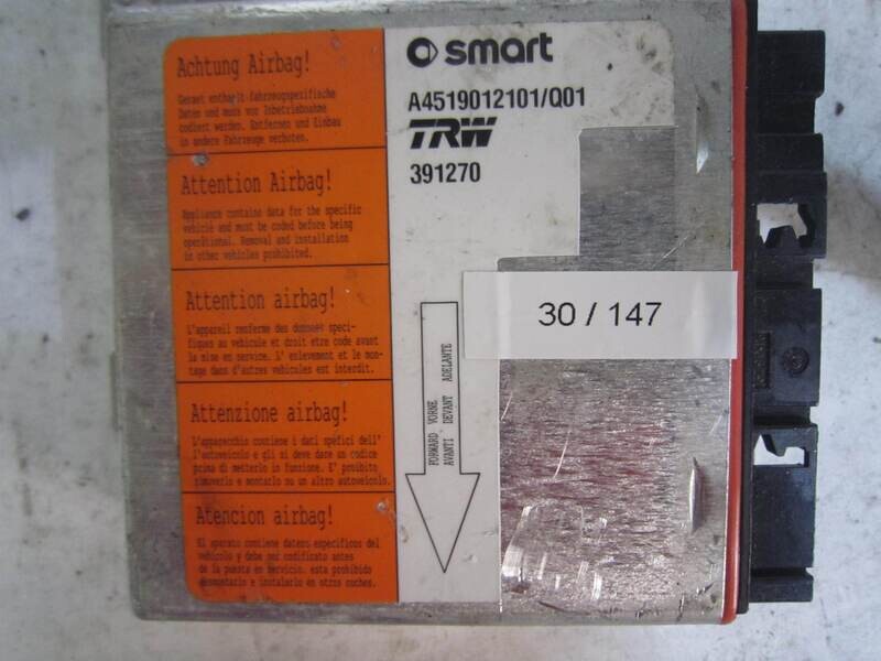 30-147 Centralina Airbag TRW A4519012101/Q01 A4519012101Q01 391270 SMART Generica 451