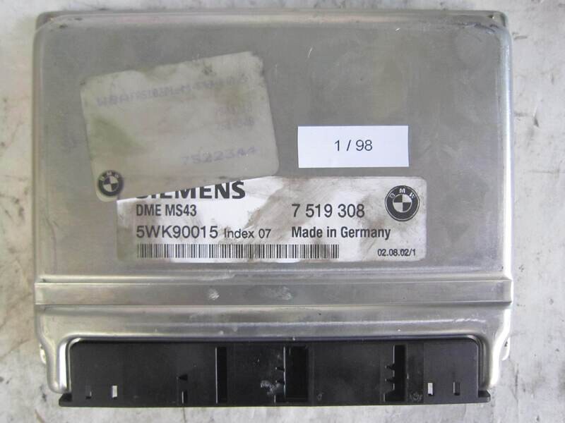 1-98 Centralina Motore Siemens 5WK90015 7 519 308 7519308 DME MS43 BMW VARIE