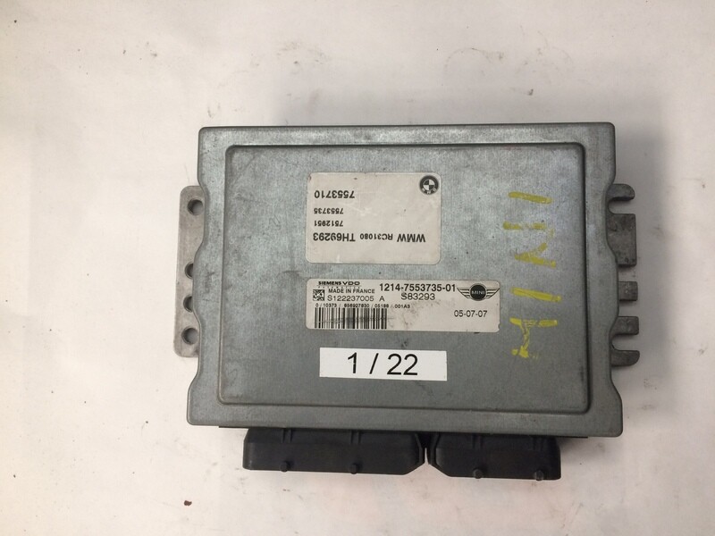 1-22 Centralina Motore Siemens S122237005 A S122237005A 7 553 710 7553710 S83293 1214 7553735-01 MINI Benzina COOPER 1.6