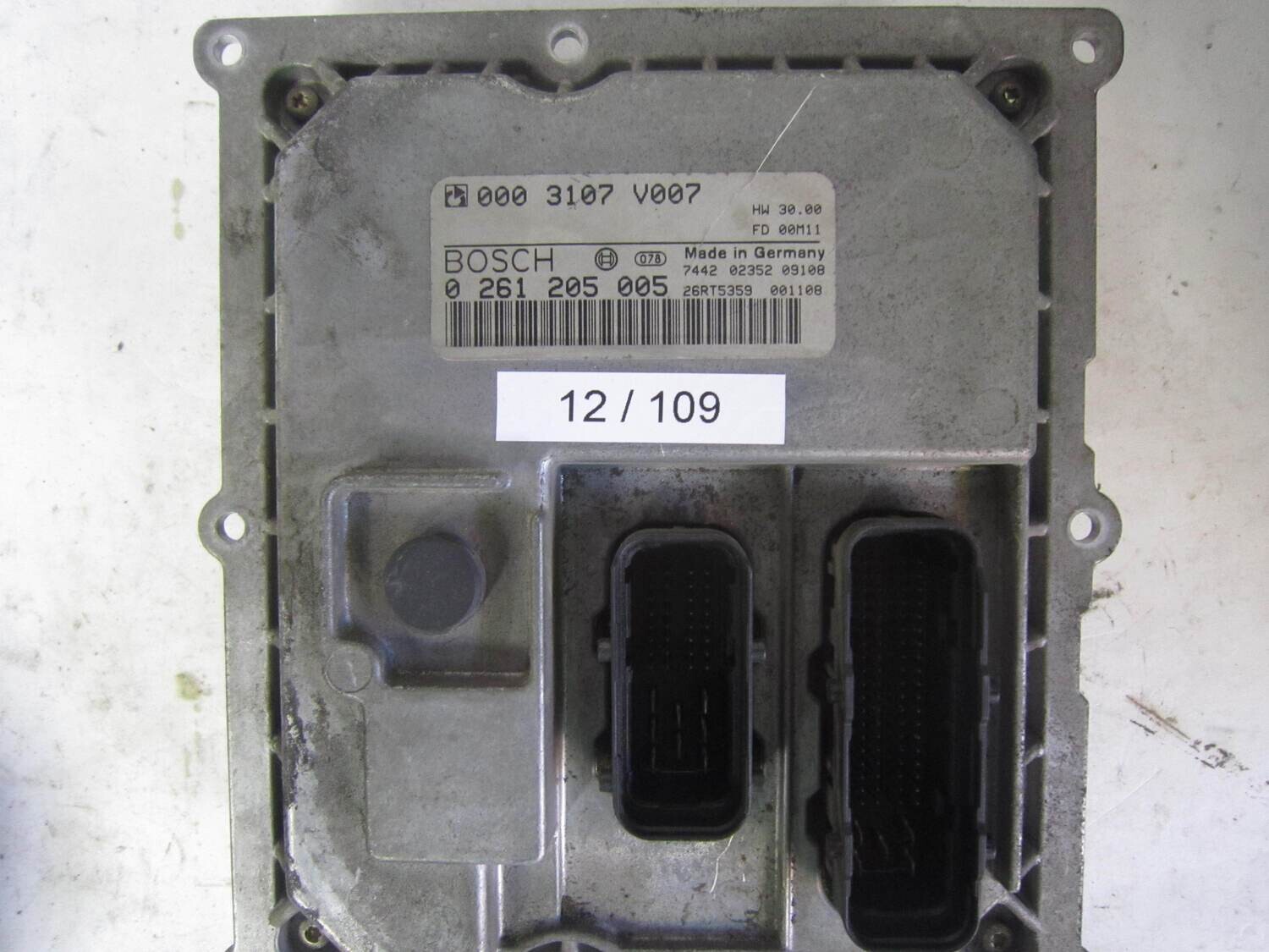 12-109 centralina motore bosch 0 261 205 005  0261205005  000 3107 v007 26rt5359   smart fortwo